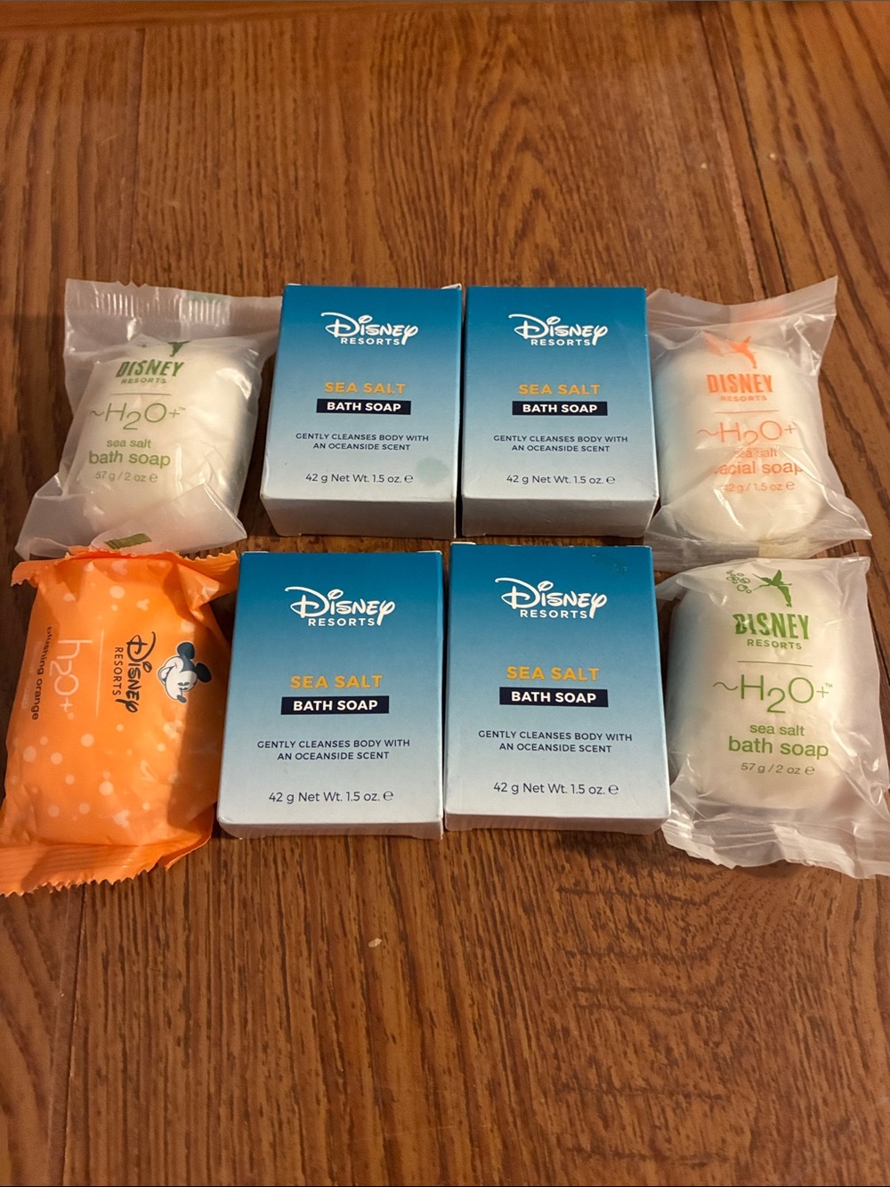 Disney Resorts Sea Salt Bath Soap Variety Pack Of 8 Travel Size Sea Salt